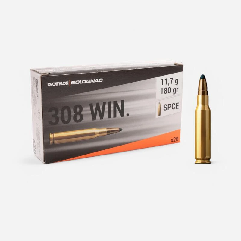 BALLE 308 W. 11,7g/180gr X20 2 BALLE 308 W. 11,7g/180gr X20