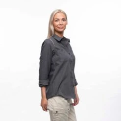 Bergans Of Norway Tovdal - Chemise De Marche Pour Femmes - Gris Foncé -Équipement De Chasse Boutique bergans of norway tovdal chemise de marche pour femmes gris fonce 4