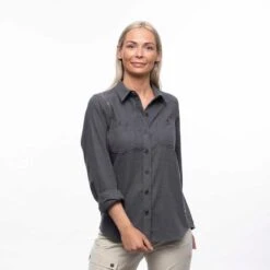 Bergans Of Norway Tovdal - Chemise De Marche Pour Femmes - Gris Foncé -Équipement De Chasse Boutique bergans of norway tovdal chemise de marche pour femmes gris fonce 5