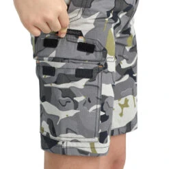 Bermuda Chasse Junior 500 Camouflage Gris -Équipement De Chasse Boutique bermuda chasse junior 500 camouflage gris 8