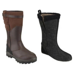 Bottes Chasse Chaudes Imperméables Cuir 900. -Équipement De Chasse Boutique bottes chasse chaudes impermeables cuir 900 6