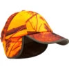 CASQUETTE CHASSE A RABAT CAMOUFLAGE ORANGE -Équipement De Chasse Boutique casquette chasse a rabat camouflage orange