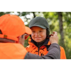 CASQUETTE CHASSE POLAIRE 100 JUNIOR VERTE -Équipement De Chasse Boutique casquette chasse polaire 100 junior verte 3