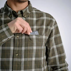 CHEMISE 100 A CARREAUX VERTE -Équipement De Chasse Boutique chemise 100 a carreaux verte 3