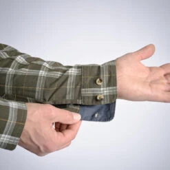 CHEMISE 100 A CARREAUX VERTE -Équipement De Chasse Boutique chemise 100 a carreaux verte 4