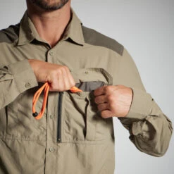 CHEMISE MANCHES LONGUES LEGERE ET RESPIRANTE 520 VERTE -Équipement De Chasse Boutique chemise manches longues legere et respirante 520 verte 3