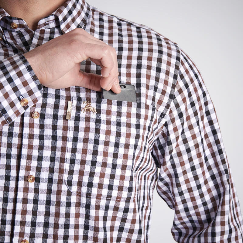 CHEMISE VERNEY CARRON À CARREAUX BLANCHE 6 CHEMISE VERNEY CARRON À CARREAUX BLANCHE – Image 4