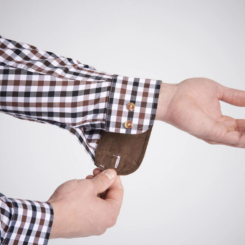 CHEMISE VERNEY CARRON À CARREAUX BLANCHE 7 CHEMISE VERNEY CARRON À CARREAUX BLANCHE – Image 5