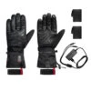Gants De Ski Chauffants En Cuir EVO-3 Adulte -Équipement De Chasse Boutique gants de ski chauffants en cuir evo 3 adulte