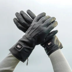 Gants En Cuir Chauffants - Extra Chauds - Noirs -Équipement De Chasse Boutique gants en cuir chauffants extra chauds noirs 4