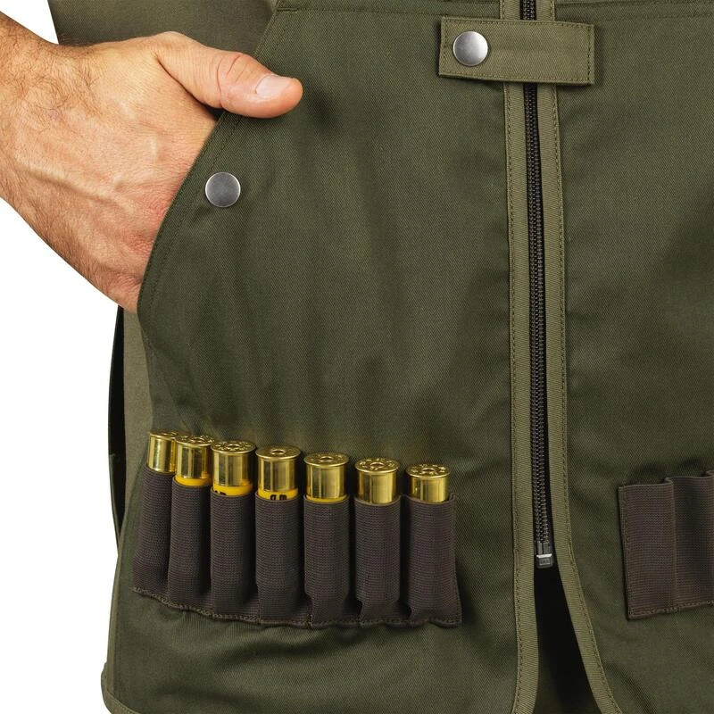 Gilet Chasse Léger Homme - 100 Vert 10 Gilet Chasse Léger Homme - 100 Vert – Image 8