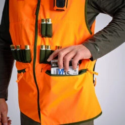 Gilet Chasse Réversible 500 Fluo/vert -Équipement De Chasse Boutique gilet chasse reversible 500 fluovert 6