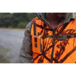 Gilet Chasse Réversible Camouflage/camouflage Fluo 100 -Équipement De Chasse Boutique gilet chasse reversible camouflagecamouflage fluo 100 2