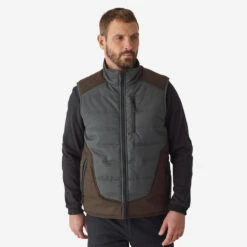 Gilet De Chasse Chaud Vert 500. -Équipement De Chasse Boutique gilet de chasse chaud vert 500 2