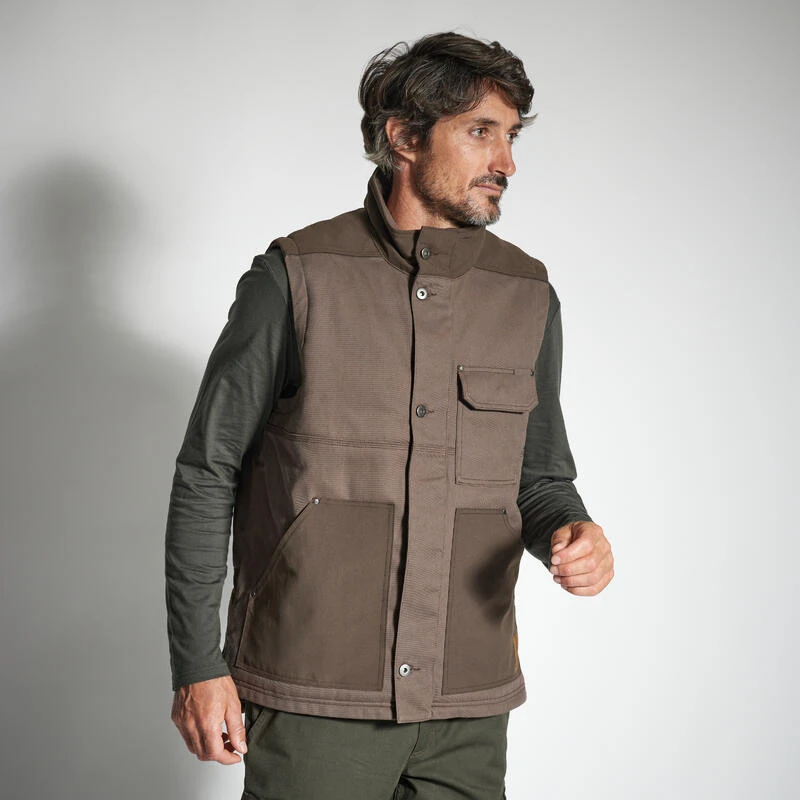 GILET RESISTANT 500 MARRON 4 GILET RESISTANT 500 MARRON – Image 2