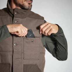 GILET RESISTANT 500 MARRON 15 GILET RESISTANT 500 MARRON -Équipement De Chasse Boutique gilet resistant 500 marron 3