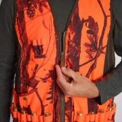 GILET REVERSIBLE PERCUSSION CAMO FLUO / VERT 21 GILET REVERSIBLE PERCUSSION CAMO FLUO / VERT -Équipement De Chasse Boutique gilet reversible percussion camo fluo vert 9