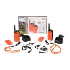 Pack De 2 Talkie Walkie TLK1054 - Orange -Équipement De Chasse Boutique pack de 2 talkie walkie tlk1054 orange 4