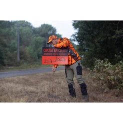 PANNEAU DE SIGNALISATION CHASSE EN COURS -Équipement De Chasse Boutique panneau de signalisation chasse en cours 1