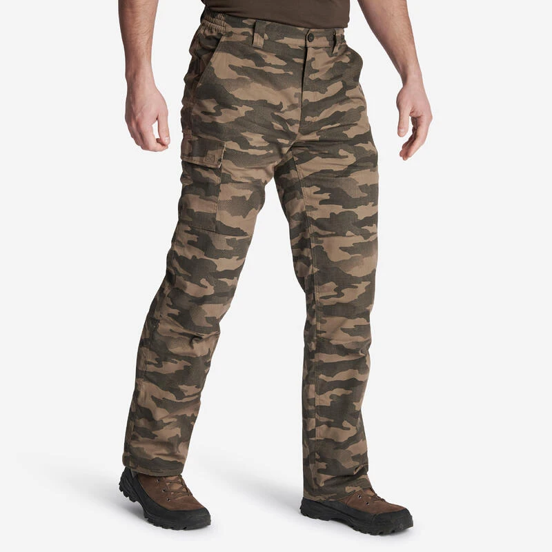PANTALON CARGO CHAUD 100 CAMO HALFTONE 3 PANTALON CARGO CHAUD 100 CAMO HALFTONE