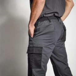 PANTALON CARGO RESISTANT STEPPE 300 BICOLORE GRIS ET NOIR 10 PANTALON CARGO RESISTANT STEPPE 300 BICOLORE GRIS ET NOIR -Équipement De Chasse Boutique pantalon cargo resistant steppe 300 bicolore gris et noir 2