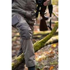 PANTALON CHASSE IMPERMEABLE CHAUD SILENCIEUX MARRON 520 15 PANTALON CHASSE IMPERMEABLE CHAUD SILENCIEUX MARRON 520 -Équipement De Chasse Boutique pantalon chasse impermeable chaud silencieux marron 520 4