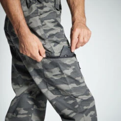 PANTALON LEGER 100 CAMO HALFTONE GRIS -Équipement De Chasse Boutique pantalon leger 100 camo halftone gris 3