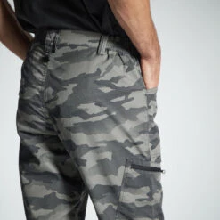 PANTALON LEGER 100 CAMO HALFTONE GRIS -Équipement De Chasse Boutique pantalon leger 100 camo halftone gris 4