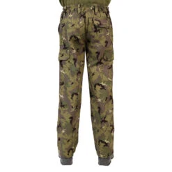 Pantalon Résistant Junior -100 Camouflage Island Vert -Équipement De Chasse Boutique pantalon resistant junior 100 camouflage island vert 2