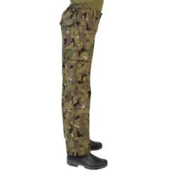 Pantalon Résistant Junior -100 Camouflage Island Vert -Équipement De Chasse Boutique pantalon resistant junior 100 camouflage island vert 4