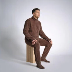 PANTALON SOUS VÊTEMENT POLAIRE 500 MARRON -Équipement De Chasse Boutique pantalon sous vetement polaire 500 marron 5