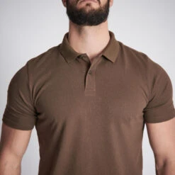 POLO 500 MARRON -Équipement De Chasse Boutique polo 500 marron 2