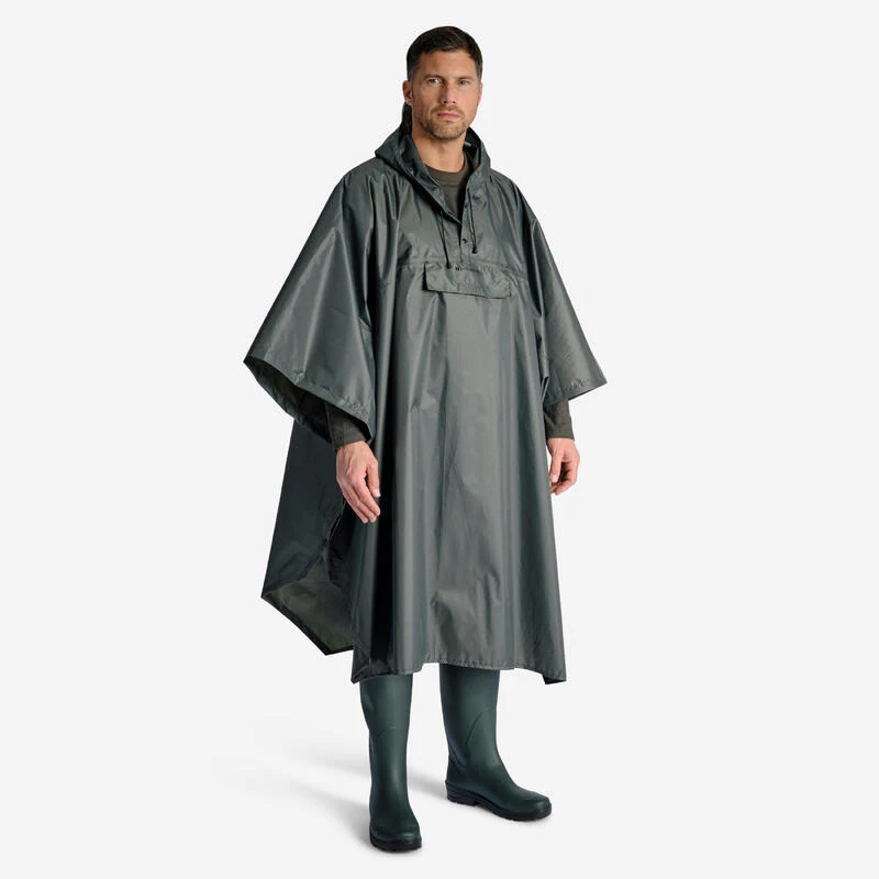 PONCHO LONG IMPERMEABLE 500 VERT 5 PONCHO LONG IMPERMEABLE 500 VERT – Image 3
