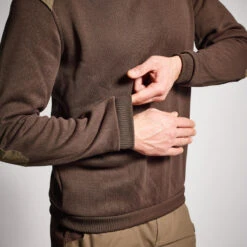 PULL 500 MARRON -Équipement De Chasse Boutique pull 500 marron 3