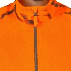 Pull Chasse Renfort Orange Fluo 500 -Équipement De Chasse Boutique pull chasse renfort orange fluo 500 6