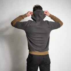 SWEAT A CAPUCHE 500 BEIGE -Équipement De Chasse Boutique sweat a capuche 500 beige 2