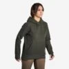 SWEAT-SHIRT CAPUCHE FEMME 500 CHAUD VERT 1 SWEAT-SHIRT CAPUCHE FEMME 500 CHAUD VERT -Équipement De Chasse Boutique sweat shirt capuche femme 500 chaud vert