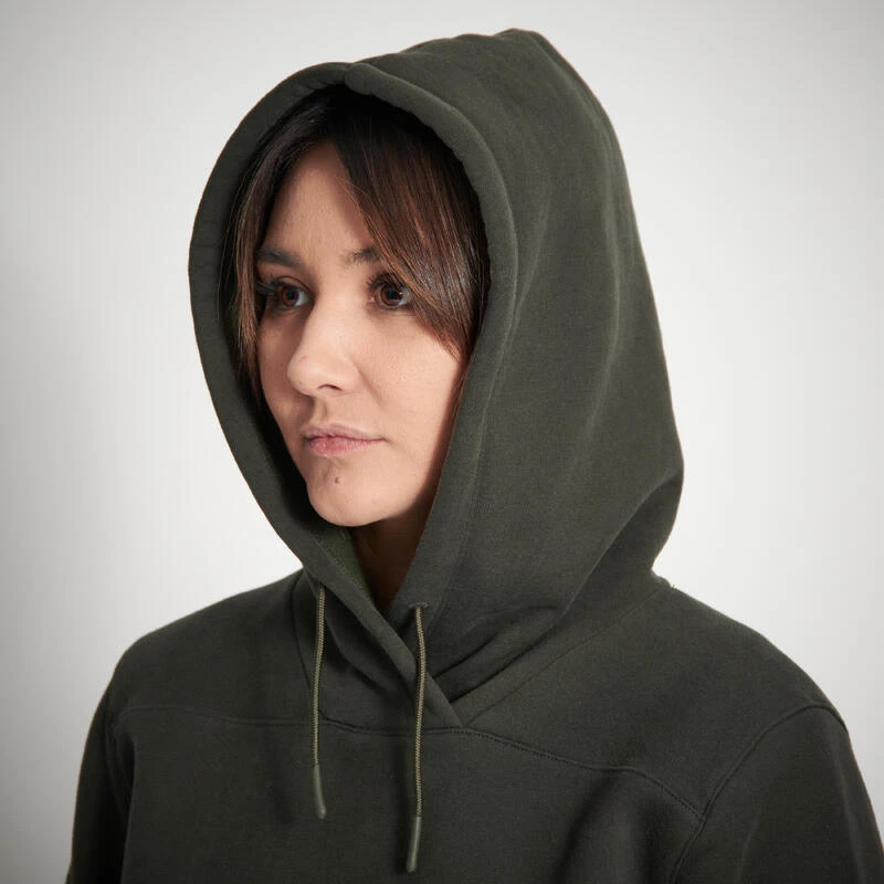 SWEAT-SHIRT CAPUCHE FEMME 500 CHAUD VERT 8 SWEAT-SHIRT CAPUCHE FEMME 500 CHAUD VERT – Image 6