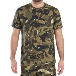 Équipement De Chasse Boutique -Équipement De Chasse Boutique t shirt manches courtes chasse 100 camouflage wl v1 vert 1