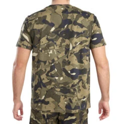 T-shirt Manches Courtes Chasse 100 Camouflage WL V1 Vert -Équipement De Chasse Boutique t shirt manches courtes chasse 100 camouflage wl v1 vert 2