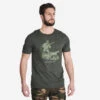 T-shirt Manches Courtes Chasse Coton Homme - 100 Chien Arrêt Vert -Équipement De Chasse Boutique t shirt manches courtes chasse coton homme 100 chien arret vert