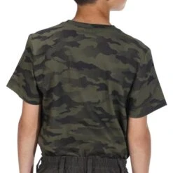 T-shirt Manches Courtes Chasse Coton Junior - 100 Camouflage Halftone Vert -Équipement De Chasse Boutique t shirt manches courtes chasse coton junior 100 camouflage halftone vert 2