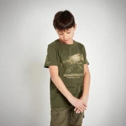 T-SHIRT Manches Courtes Junior 100 Sanglier Vert 14 T-SHIRT Manches Courtes Junior 100 Sanglier Vert -Équipement De Chasse Boutique t shirt manches courtes junior 100 sanglier vert 4