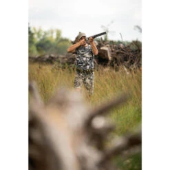 T-SHIRT RESISTANT 100 CAMO WOODLAND GRIS -Équipement De Chasse Boutique t shirt resistant 100 camo woodland gris 6