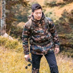 VESTE CHASSE CHAUDE IMPERMEABLE CAMOUFLAGE HALFTONE 100 -Équipement De Chasse Boutique veste chasse chaude impermeable camouflage halftone 100 2