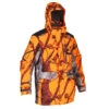 VESTE CHASSE IMPERMÉABLE CHAUDE SILENCIEUSE CAMO FLUO POSTE 500 -Équipement De Chasse Boutique veste chasse impermeable chaude silencieuse camo fluo poste 500