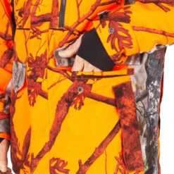 VESTE CHASSE IMPERMÉABLE CHAUDE SILENCIEUSE CAMO FLUO POSTE 500 21 VESTE CHASSE IMPERMÉABLE CHAUDE SILENCIEUSE CAMO FLUO POSTE 500 -Équipement De Chasse Boutique veste chasse impermeable chaude silencieuse camo fluo poste 500 9