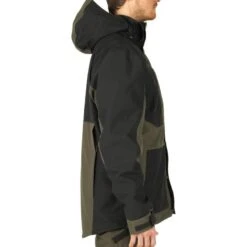 VESTE CHASSE IMPERMEABLE RENFORT VERTE 500 -Équipement De Chasse Boutique veste chasse impermeable renfort verte 500 4