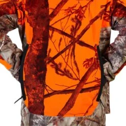 VESTE CHASSE POSTE IMPERMÉABLE CHAUDE 3 EN 1 CAMO FLUO 900 -Équipement De Chasse Boutique veste chasse poste impermeable chaude 3 en 1 camo fluo 900 6
