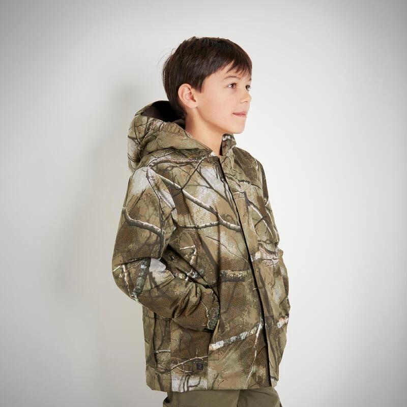 VESTE CHAUDE JUNIOR 100 CAMOUFLAGE TREEMETIC 3 VESTE CHAUDE JUNIOR 100 CAMOUFLAGE TREEMETIC